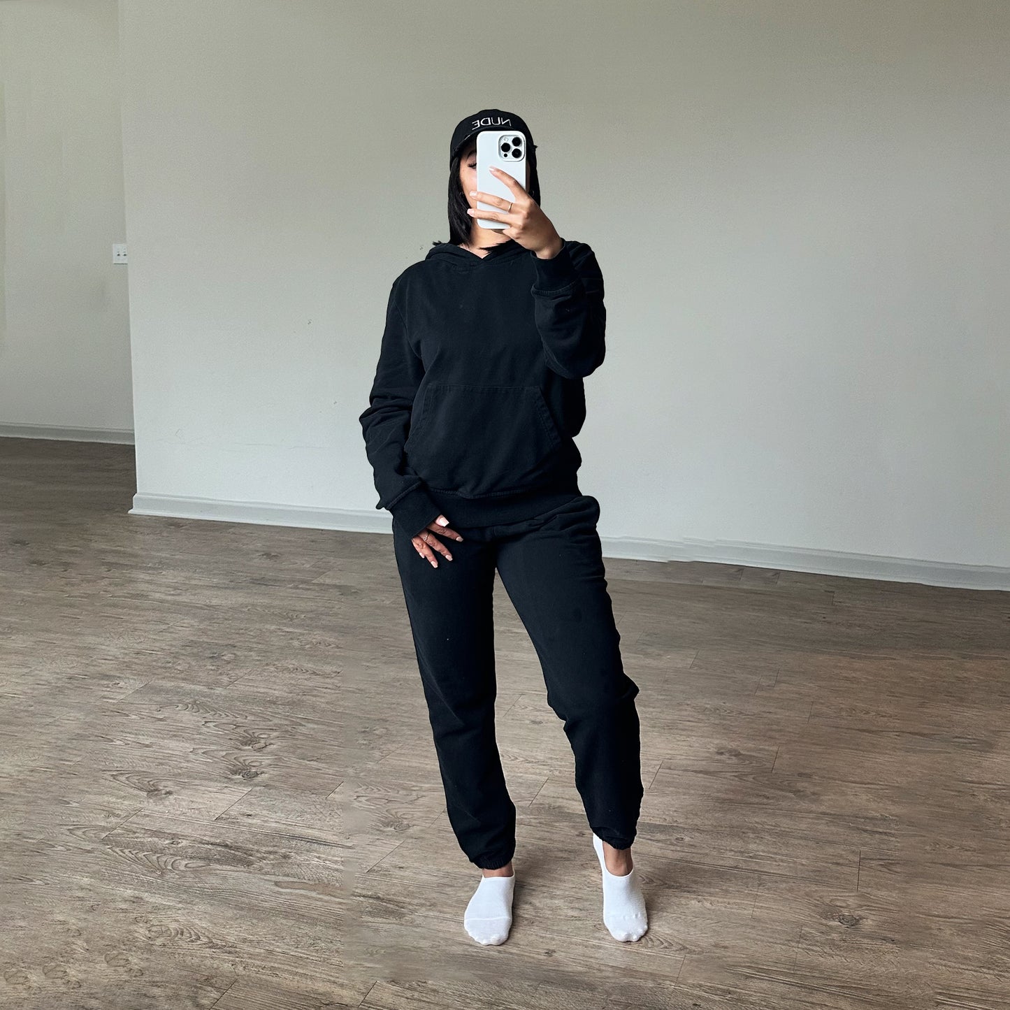 nude on nude black set